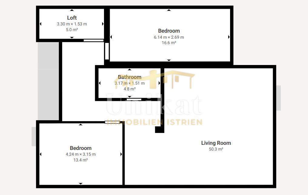 Dvostanovanjski stan z 4 spalnicami